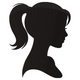 Woman Silhouette Embroidery Design, Instant Download