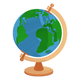 World Globe Embroidery Design, Machine Embroidery Pattern, Instant Download