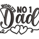 World's No. 1 Dad Embroidery Design, Instant Download