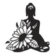 Yoga Lotus Silhouette Embroidery Design, Machine Embroidery Pattern, Instant Download