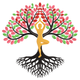 Yoga Tree Pose Embroidery Design, Machine Embroidery Pattern, Instant Download